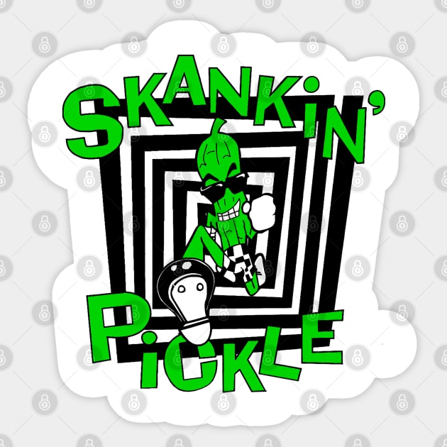 Vintage 90s Skankin' Pickle Sticker by Honocoroko